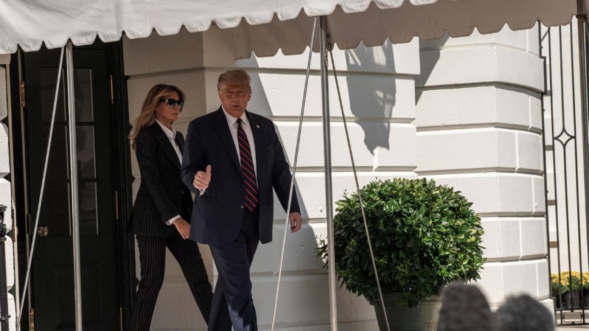 En la imatge el president dels Estats Units, Donald Trump i la primera dama, Melania Trump