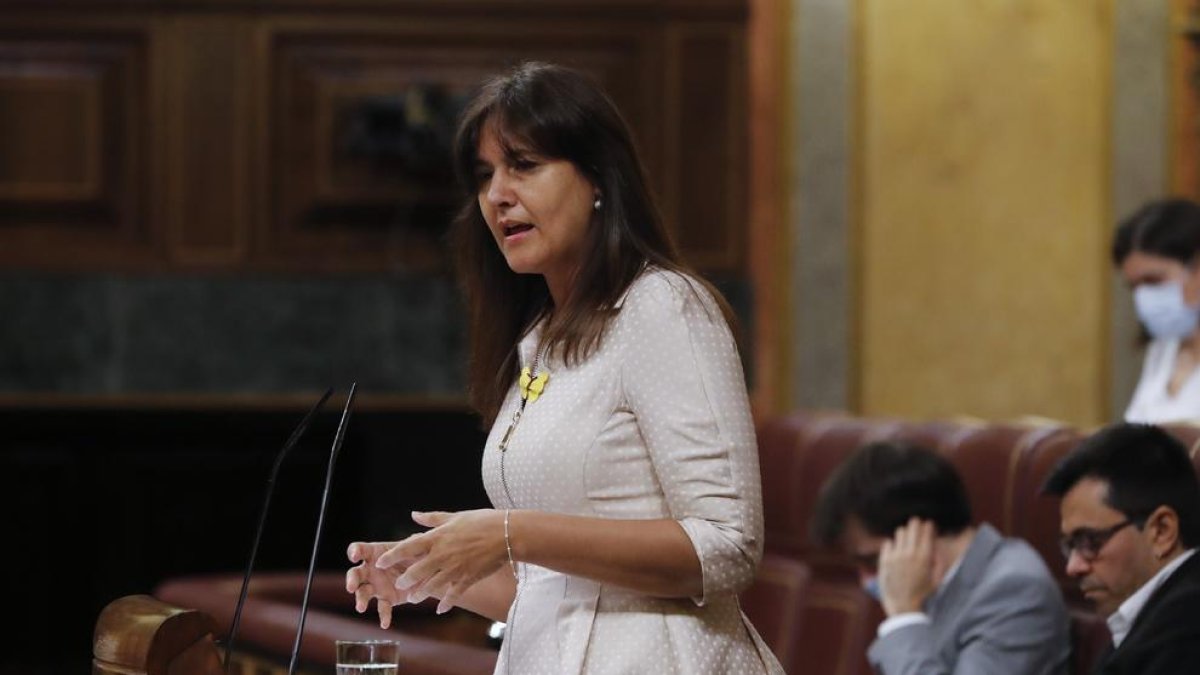 Imagen de la portavoz del grupo parlamentario de Junts per Catalunya en el Congreso, Laura Borràs.