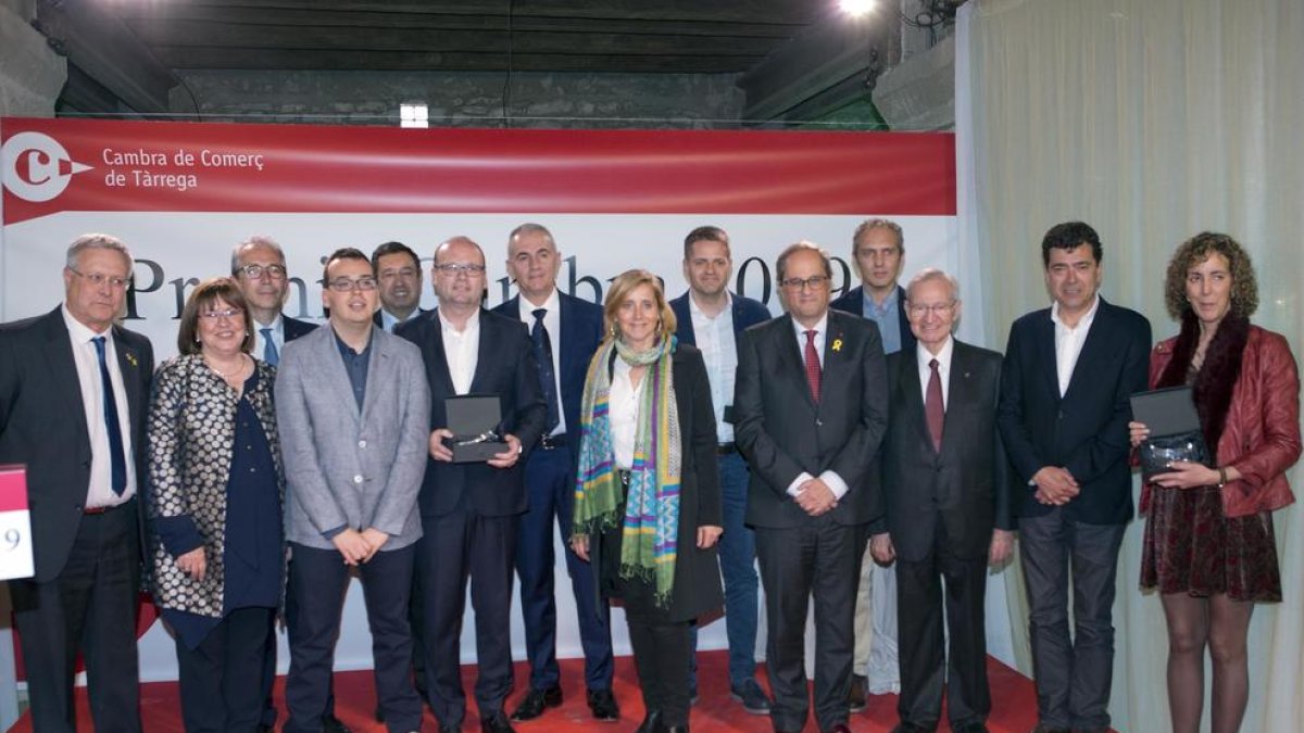 L'acte d'entrega dels Premis Cambra 2019, que lliura la Cambra de Comerç de Tàrrega.