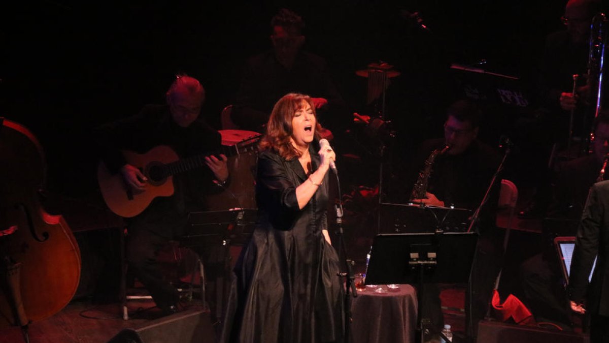 Maria del Mar Bonet, en un recital el febrer passat a Begues.