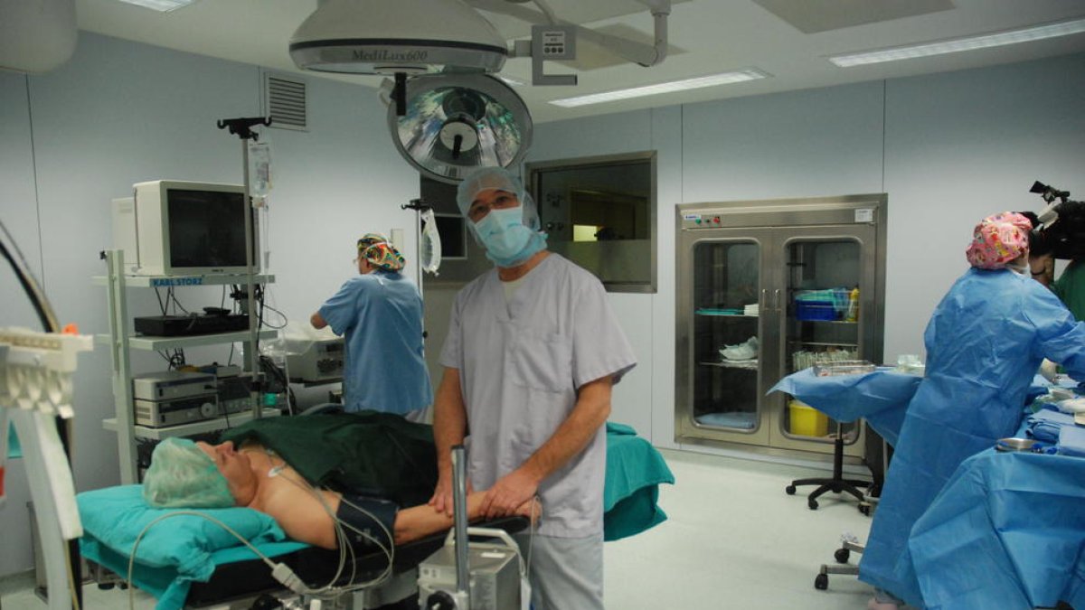 Sala de quiròfans de l’hospital de la Seu.