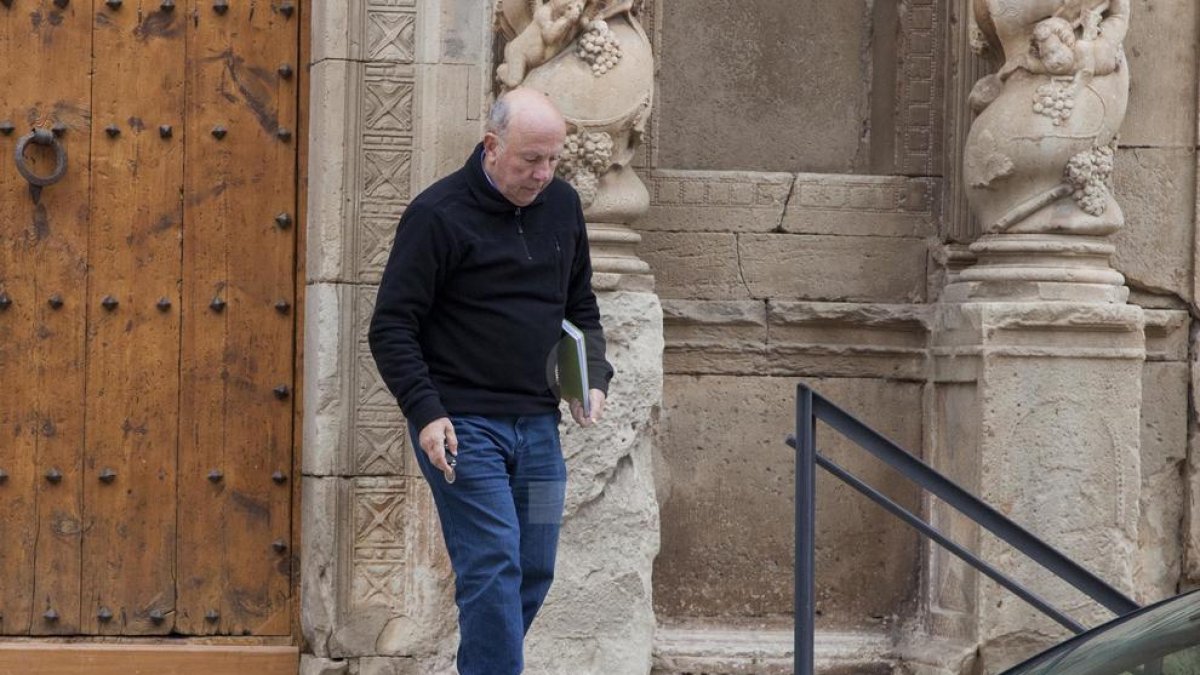 Josep Maria Font, la semana pasada en Sant Martí de Maldà.