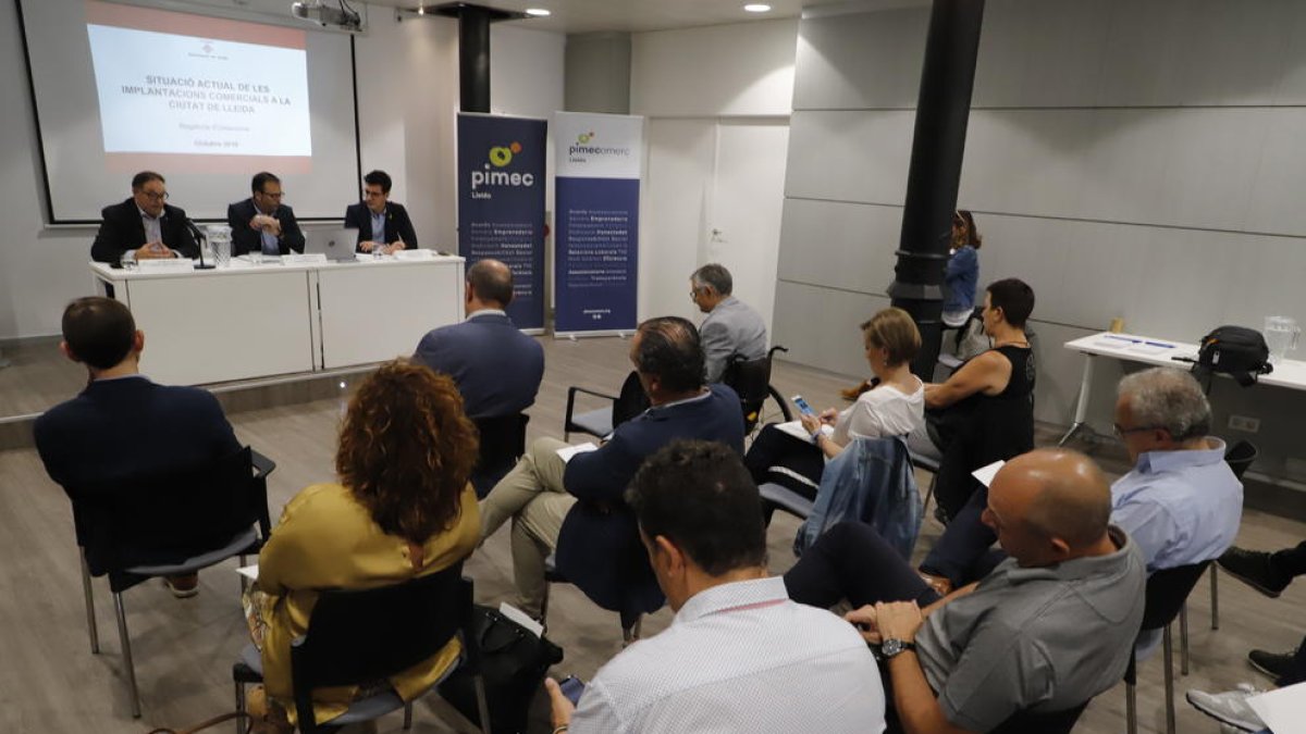 El debate de alcaldes tuvo lugar en la sede de Pimec en Lleida.