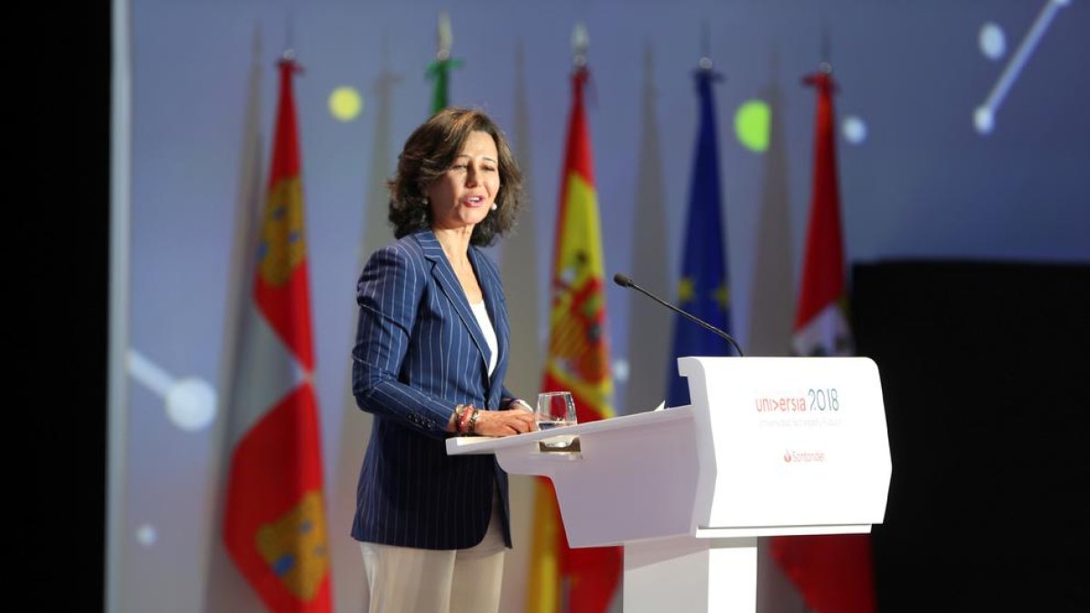 La presidenta del Banco Santander, Ana Patricia Botín.