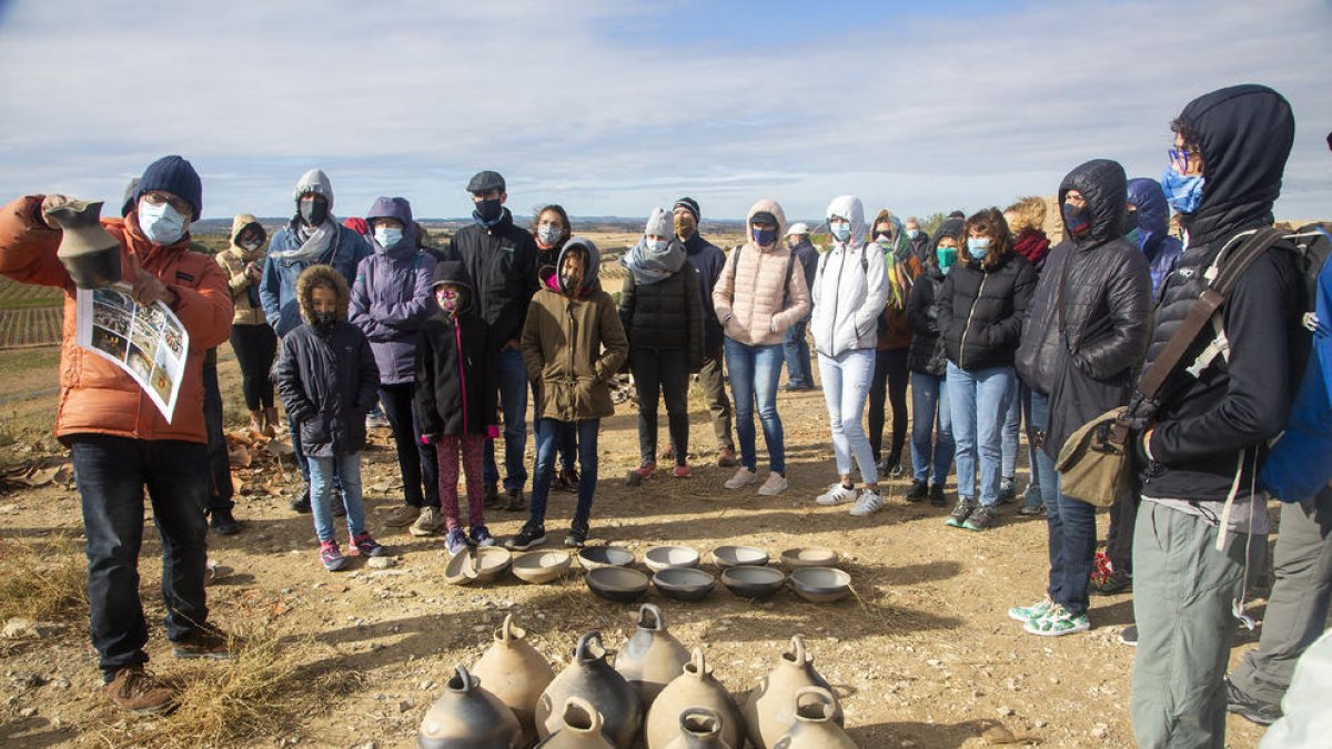 Muestra de la cerámica cocida en el horno ibérico reproducido en Els Estincells de Verdú.  