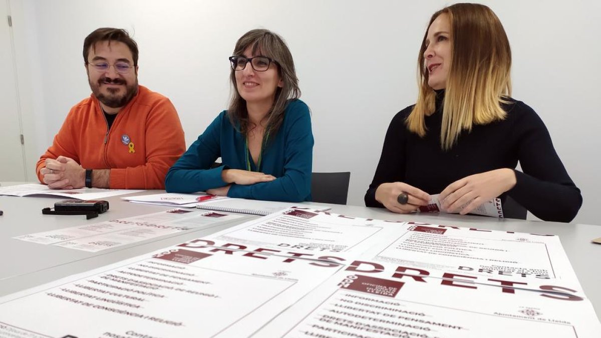 La presentación de la Oficina de Derechos Humanos, ayer en Lleida.