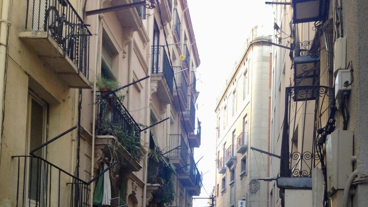 Imagen de la calle La Palma, donde tuvo lugar la okupación. 