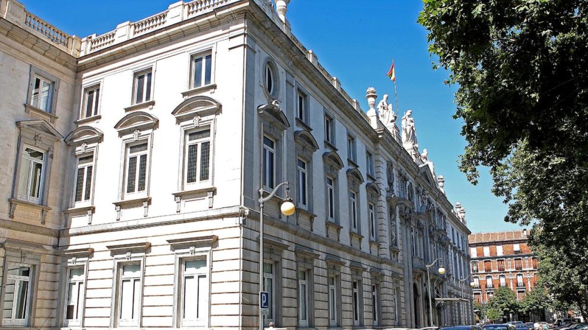 Imatge exterior de la seu del Tribunal Suprem a Madrid.