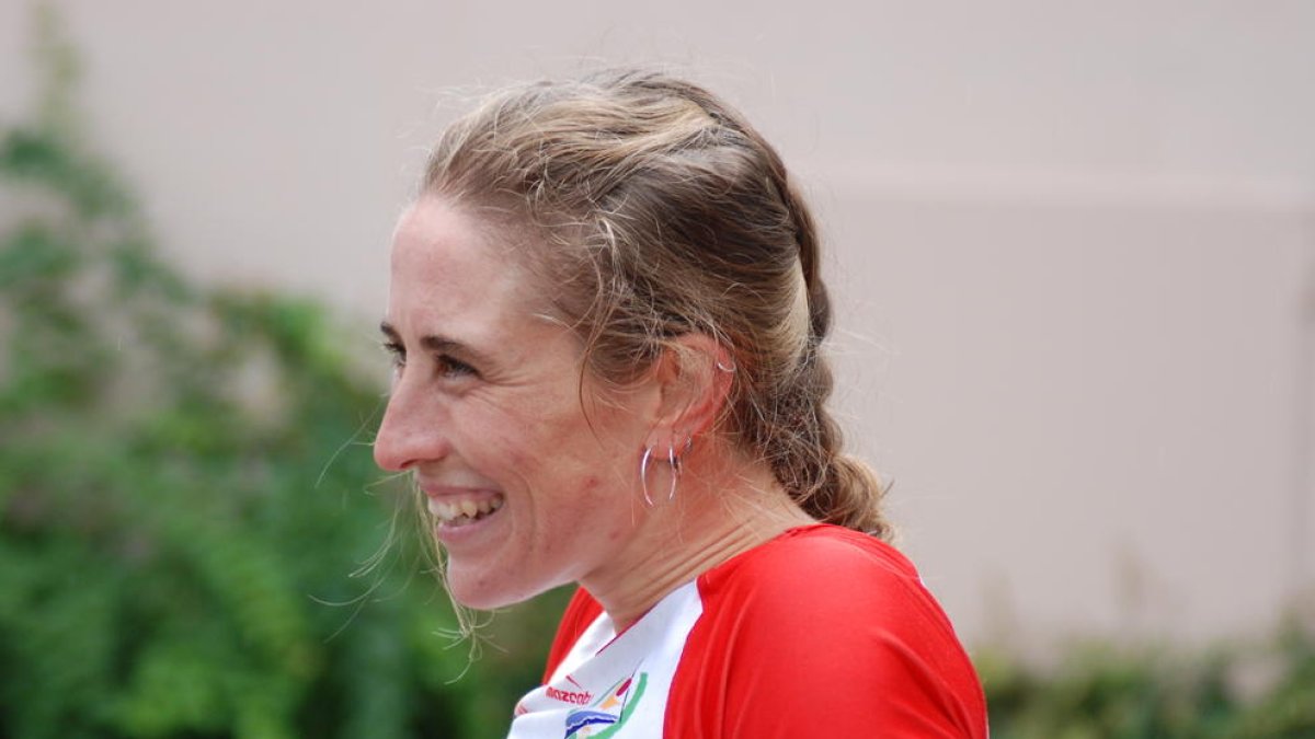 Núria Vilarrubla, durante su participación ayer en la segunda jornada del test.