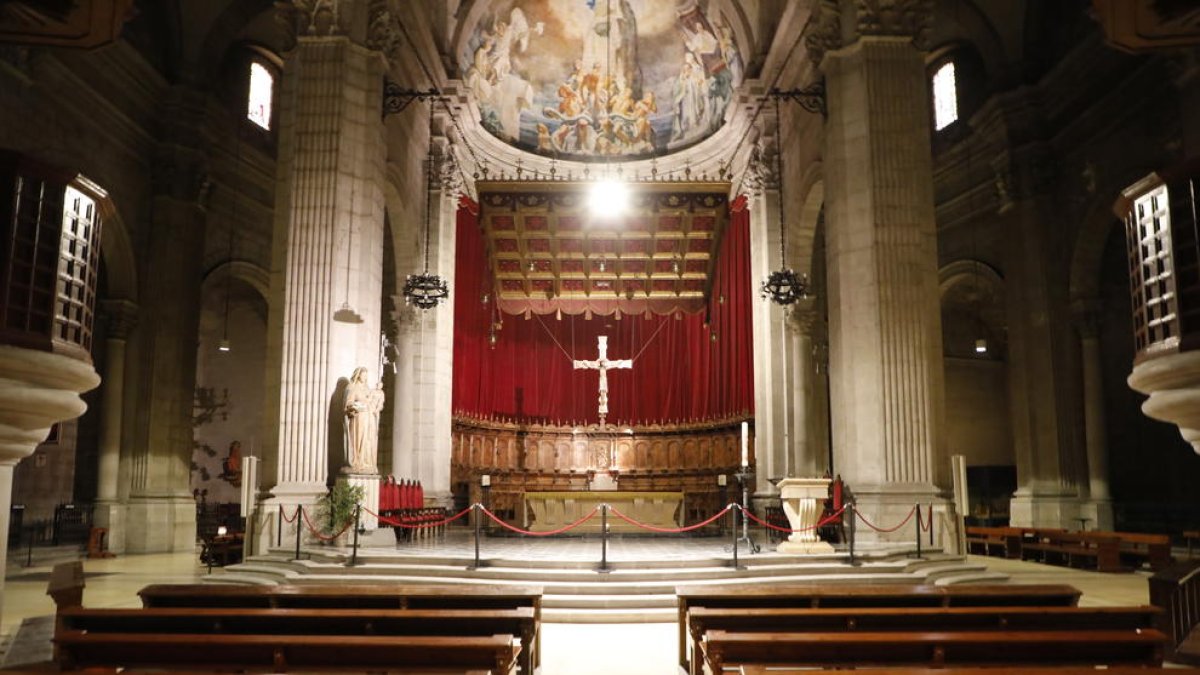 La catedral de Lleida reprendrà els actes religiosos dilluns acollint la missa en honor a sant Anastasi.