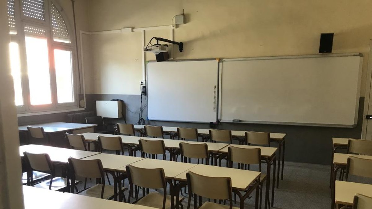 Imagen de una de las aulas del Centro de Adultos.