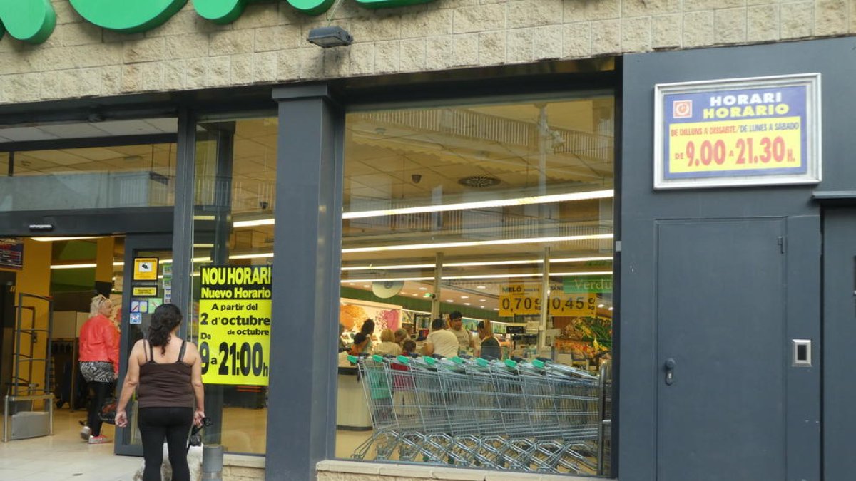 Un supermercat Mercadona a Lleida.