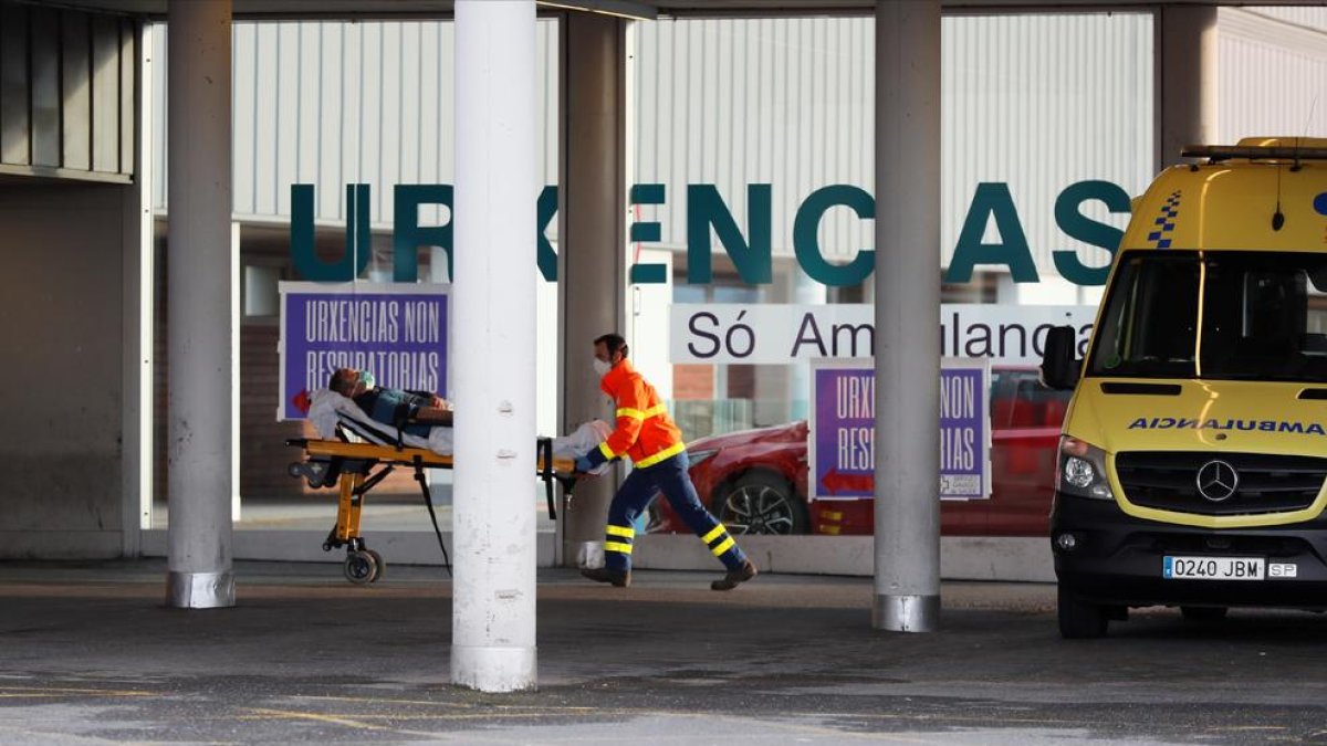 L'entrada d'urgències d'un hospital.