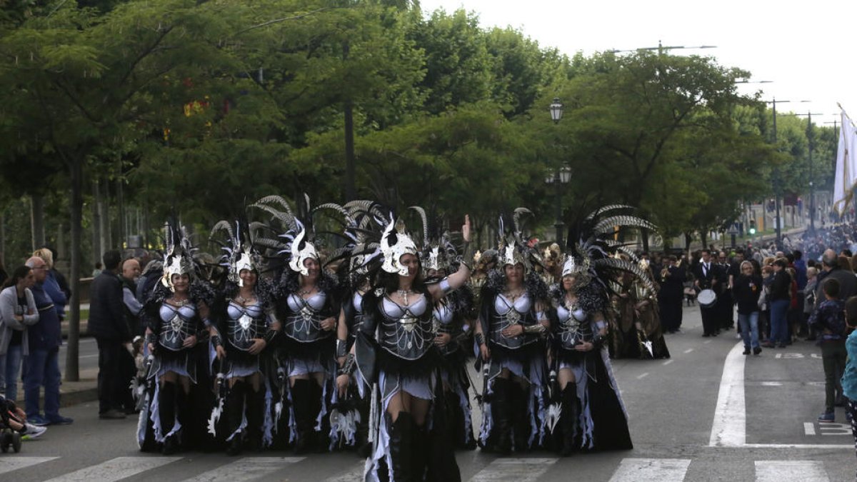 Desfilada l’any passat de la Festa de Moros i Cristians de Lleida.