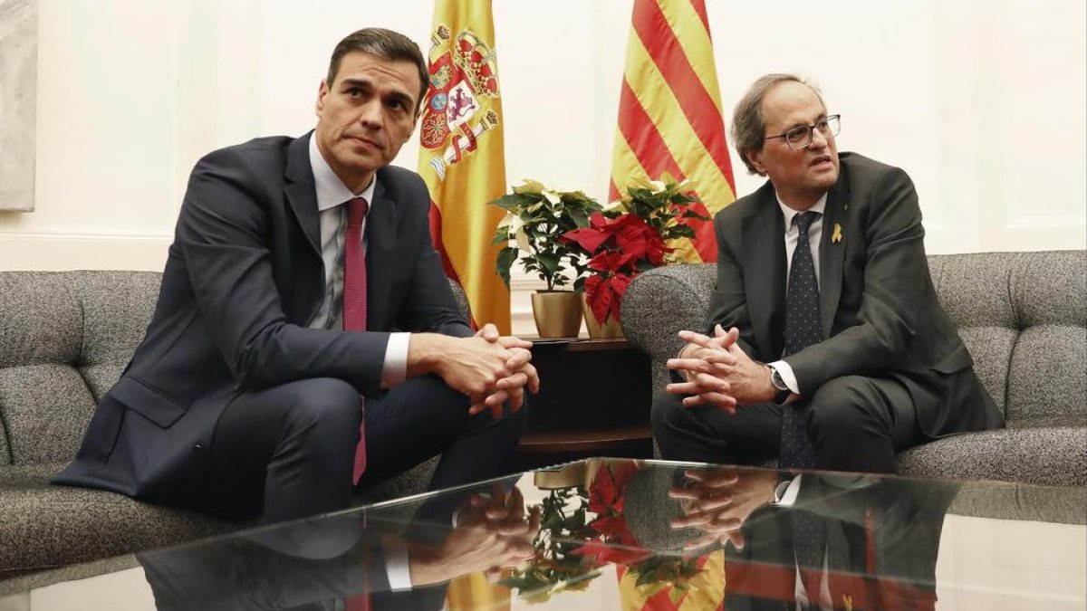 Sánchez porta a la reunió amb Torra temes com finançament o infraestructures