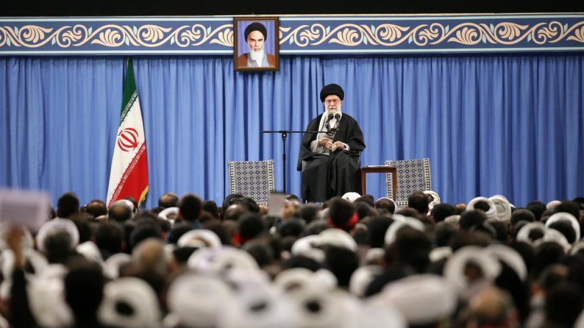 El líder supremo de Irán durante su comparecencia pública tras el ataque.