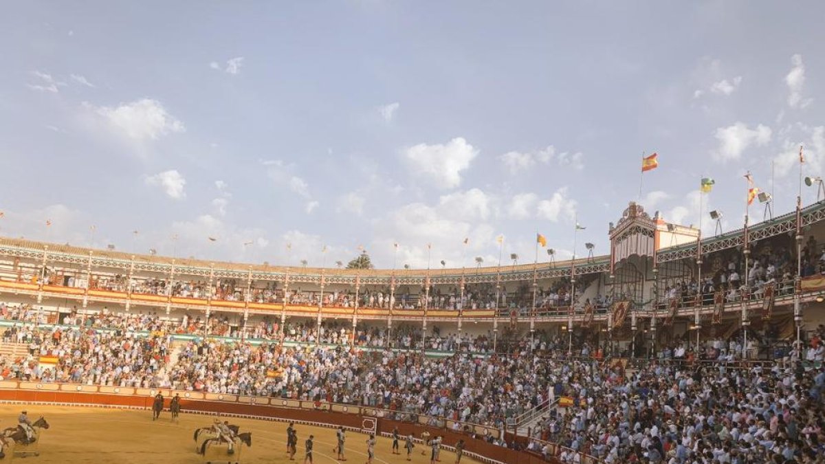 La plaza de toros de El Puerto de Santa María, el jueves, con un lleno hasta la bandera pese a la Covid.