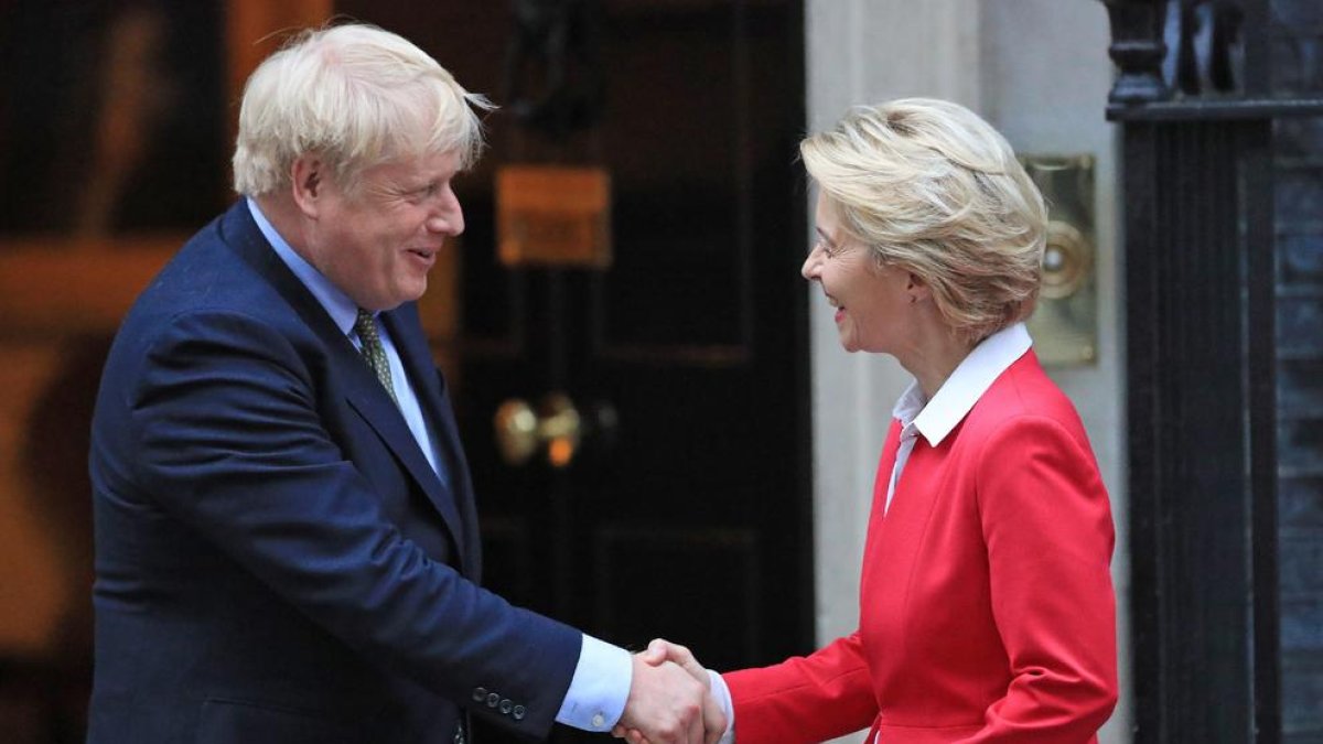 Johnson i Von der Leyen, en una imatge de gener d’enguany.