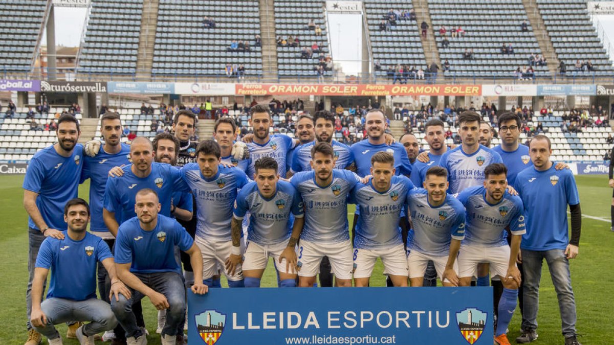 Una formació del Lleida Esportiu d’aquesta temporada 2019-20.