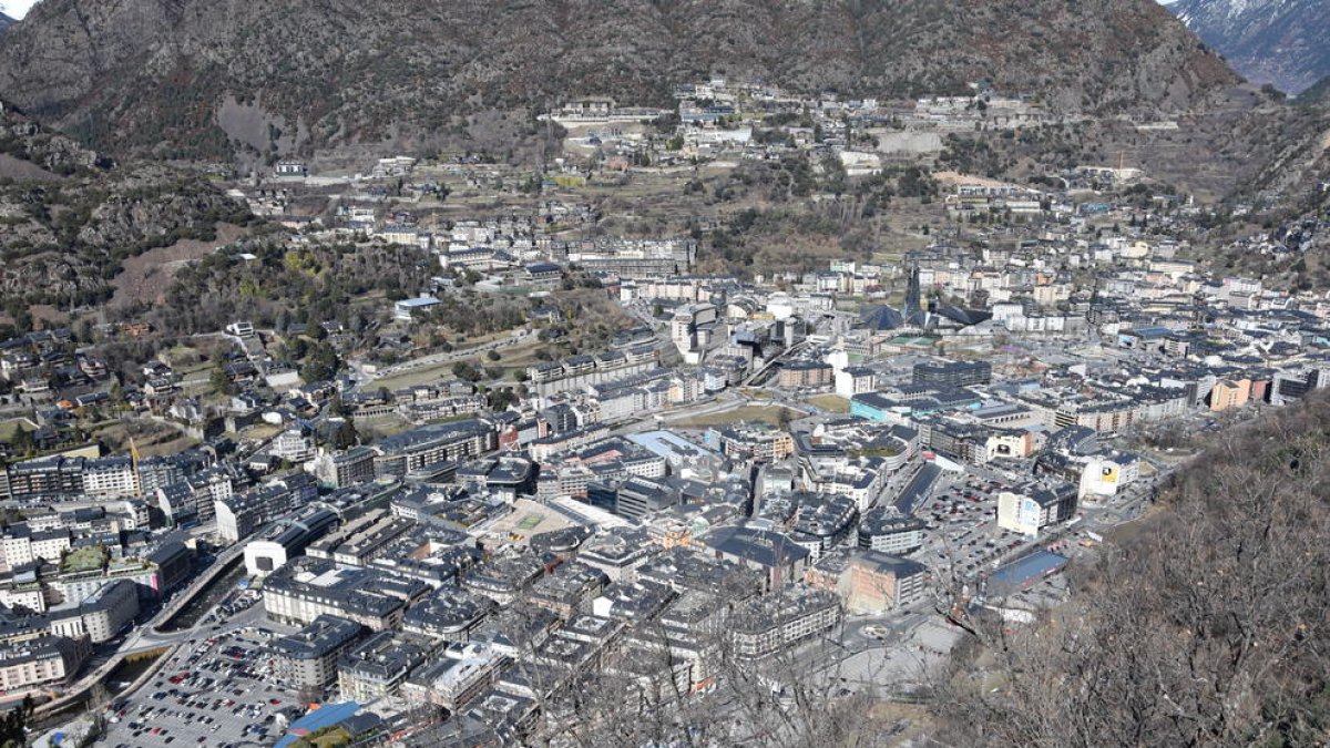 Andorra la Vella, en una imatge d'arxiu