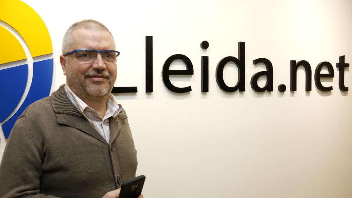 Imatge d'arxiu del conseller delegat de Lleida.net, Sisco Sapena.