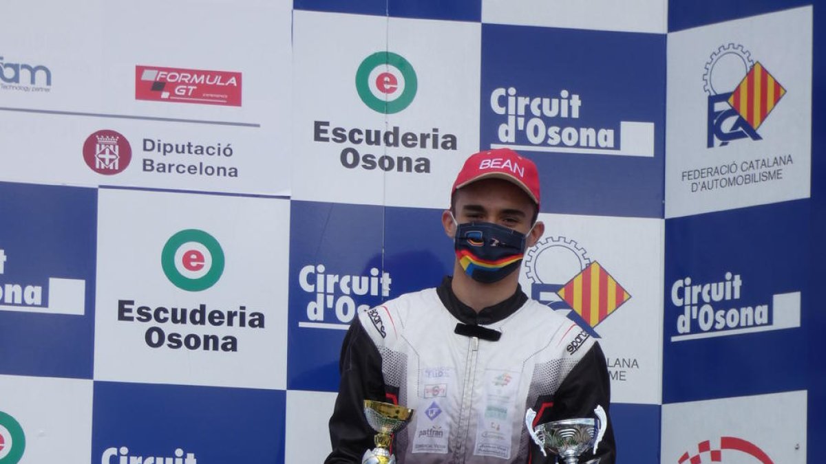 Bean, en uno de los podios de la prueba del Circuit de Osona.