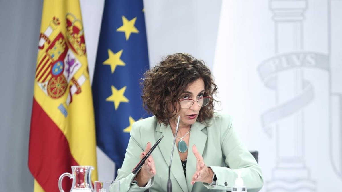 La ministra d’Hisenda, María Jesús Montero.