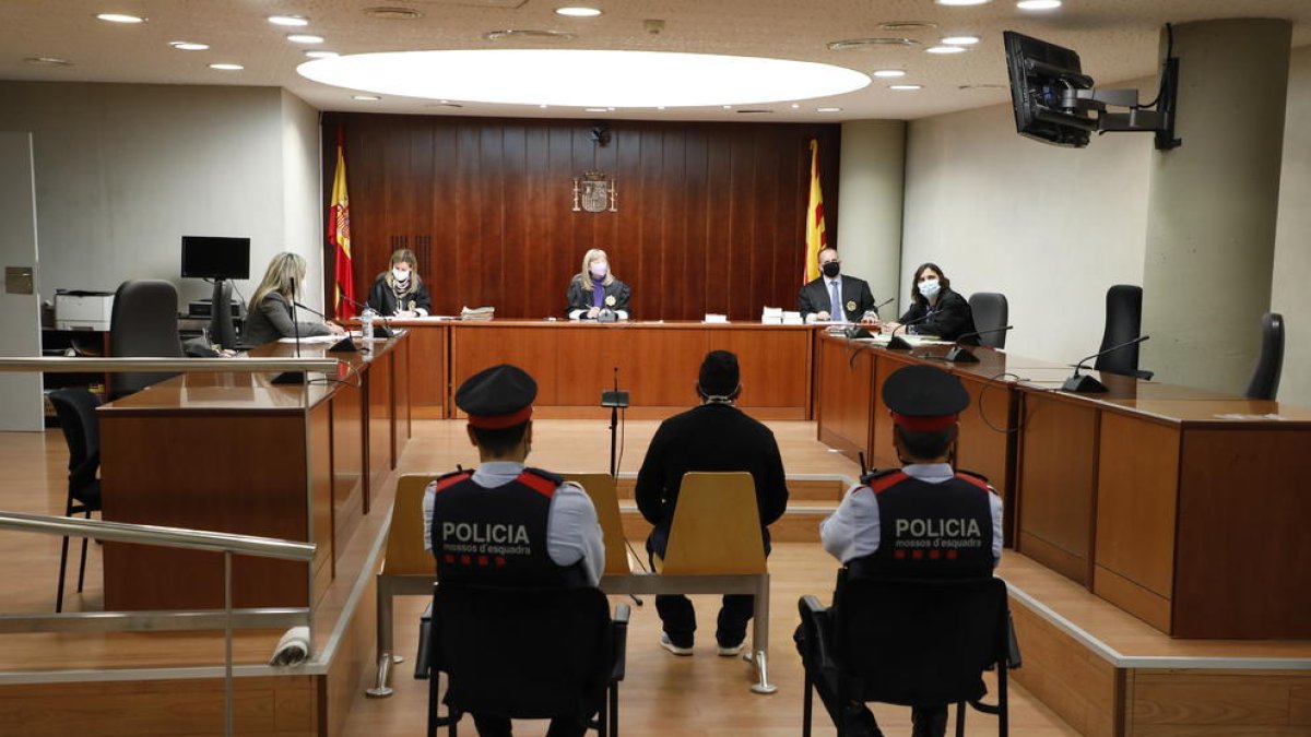 Vista de la sesión ayer en la Audiencia de Lleida. 