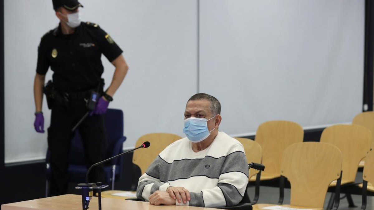 El exmilitar salvadoreño Inocente Montano durante el juicio celebrado en la Audiencia Nacional.
