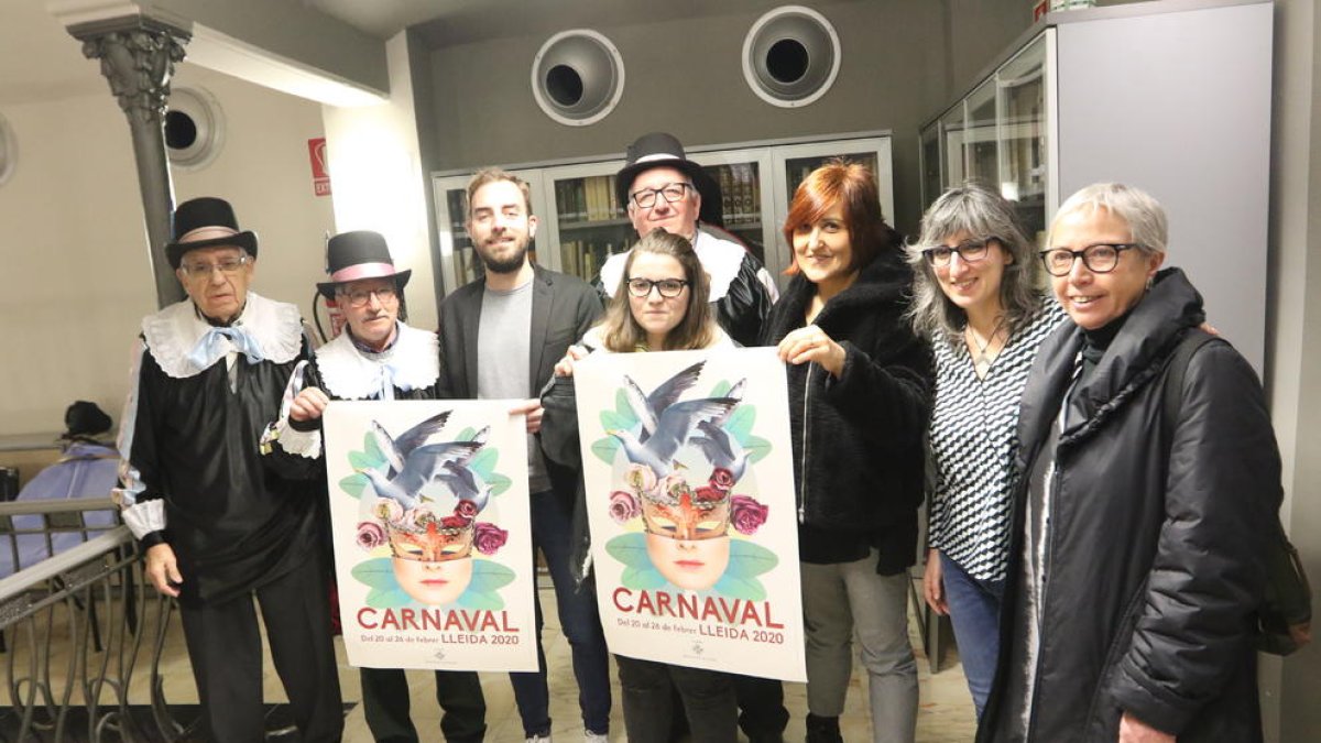 Presentació del cartell de Carnaval, ahir a la regidoria de Cultura.