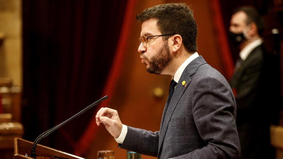 Pere Aragonès califica de político e ideológico el control de las cuentas catalanas desde Moncloa.