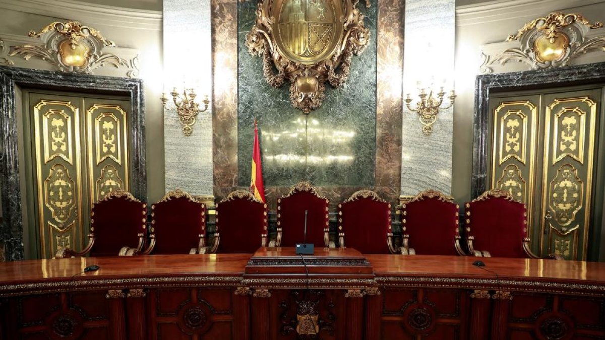 La sala del Tribunal Suprem