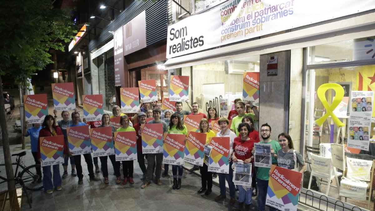 Acto esta pasada medianoche de Junts per Tàrrega.