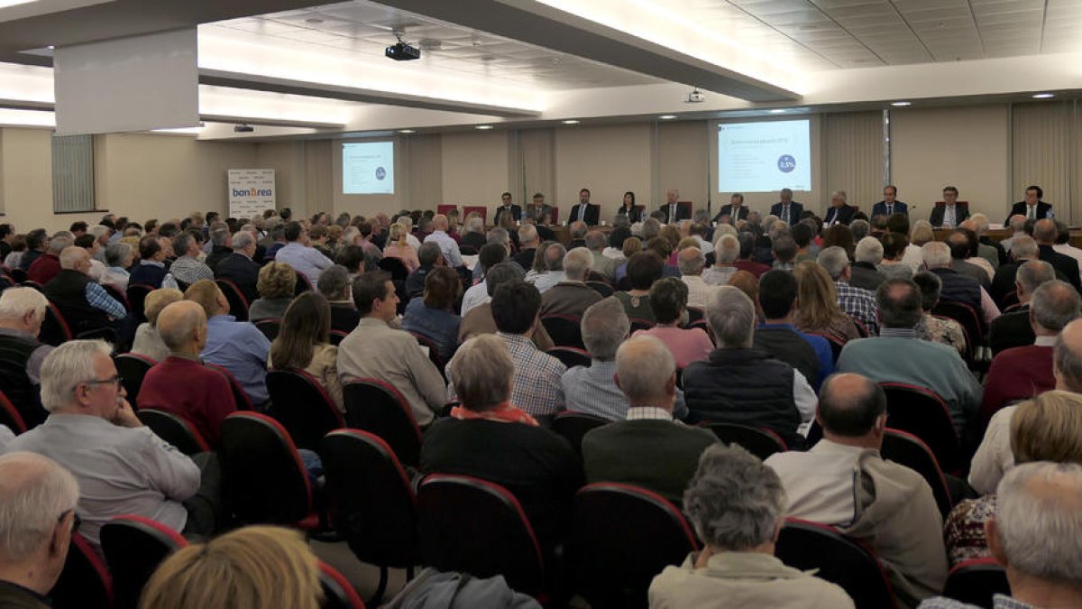 Un momento de la reunión de la Junta general de accionistas de bonÀrea Corporación.