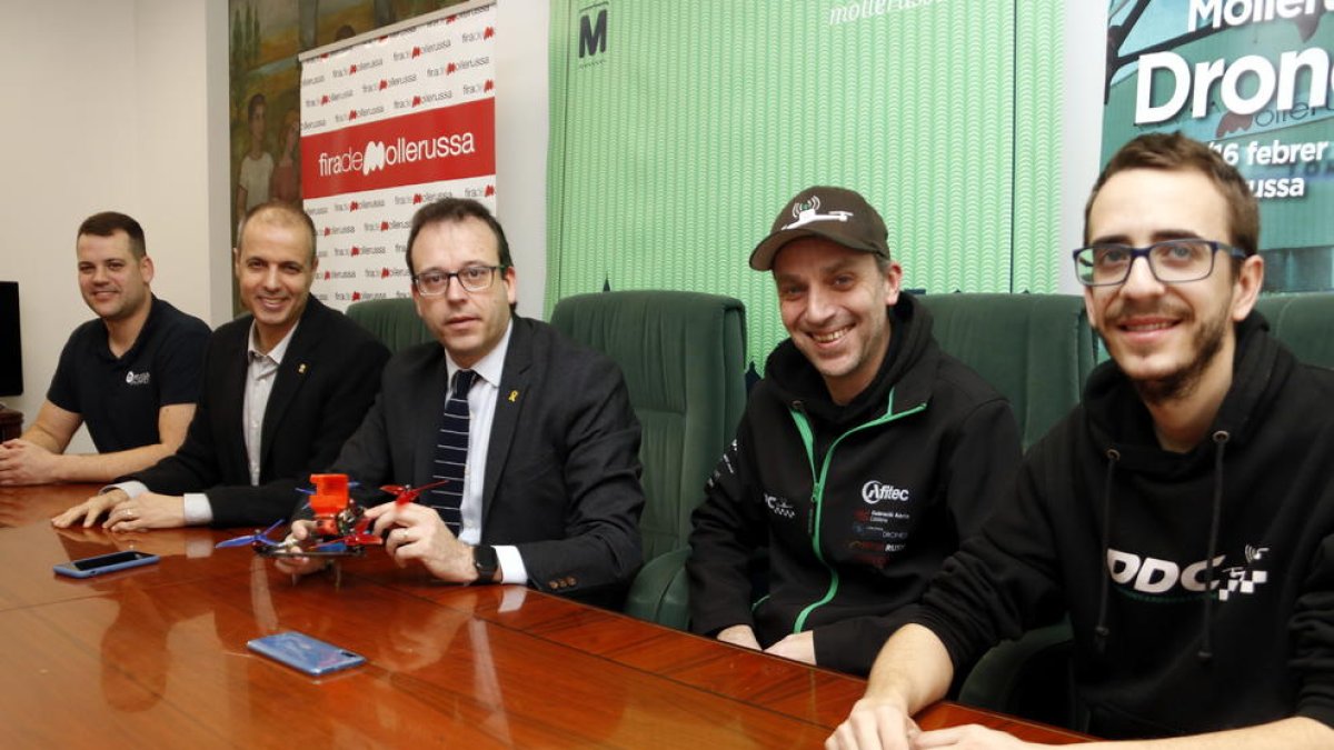 El acto de presentación de la Dron Party de Mollerussa.