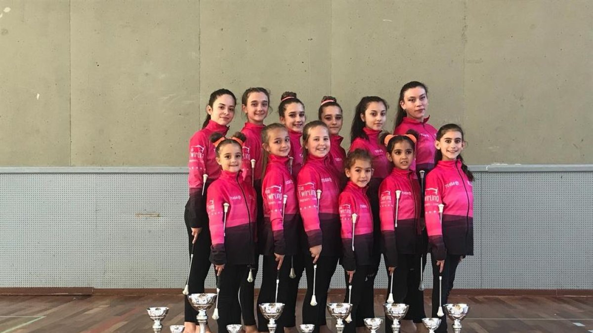 El Twirling Magraners, en el Catalán de base