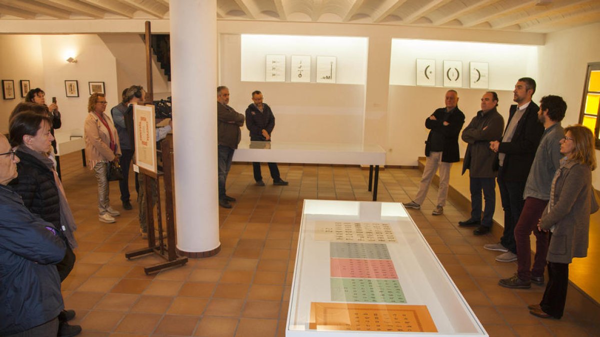 Exposició ‘Poesia concreta’, l’abril passat a Lo Pardal.