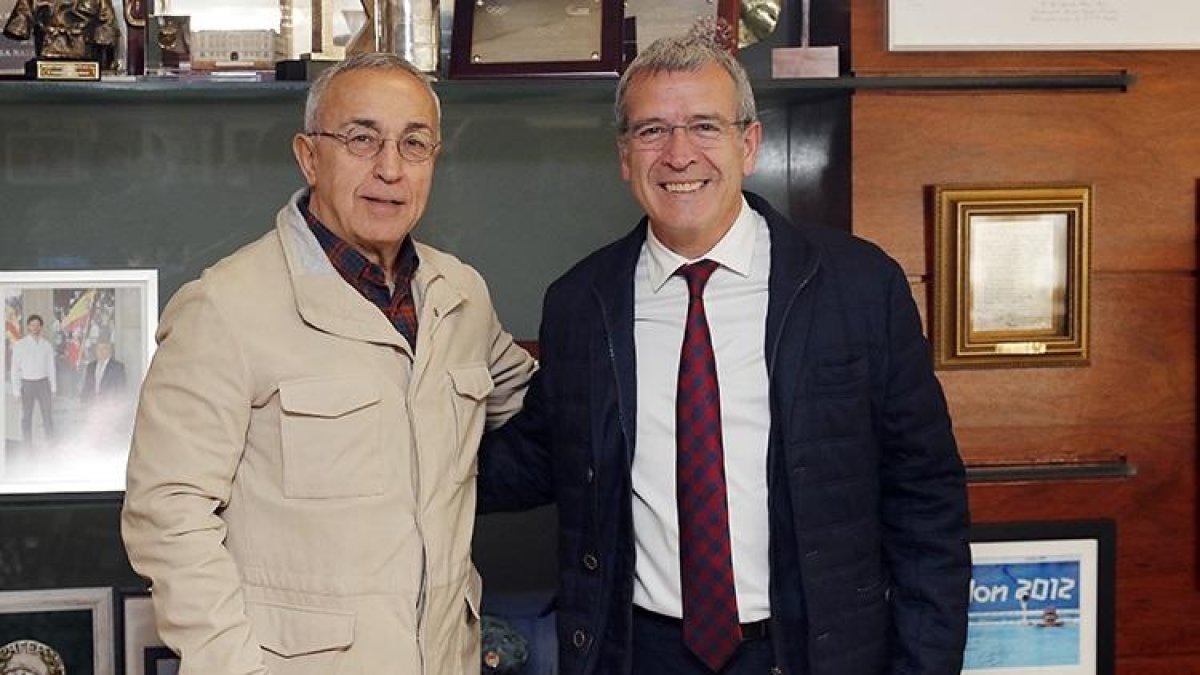 Alejandro Blanco i Francés Boya, durant la reunió que van mantenir ahir a la seu del COE.