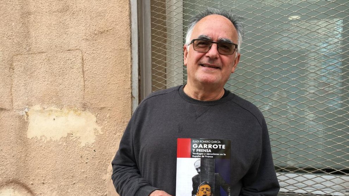 El autor de ‘Garrote y prensa’, el escritor leridano Eladi Romero.