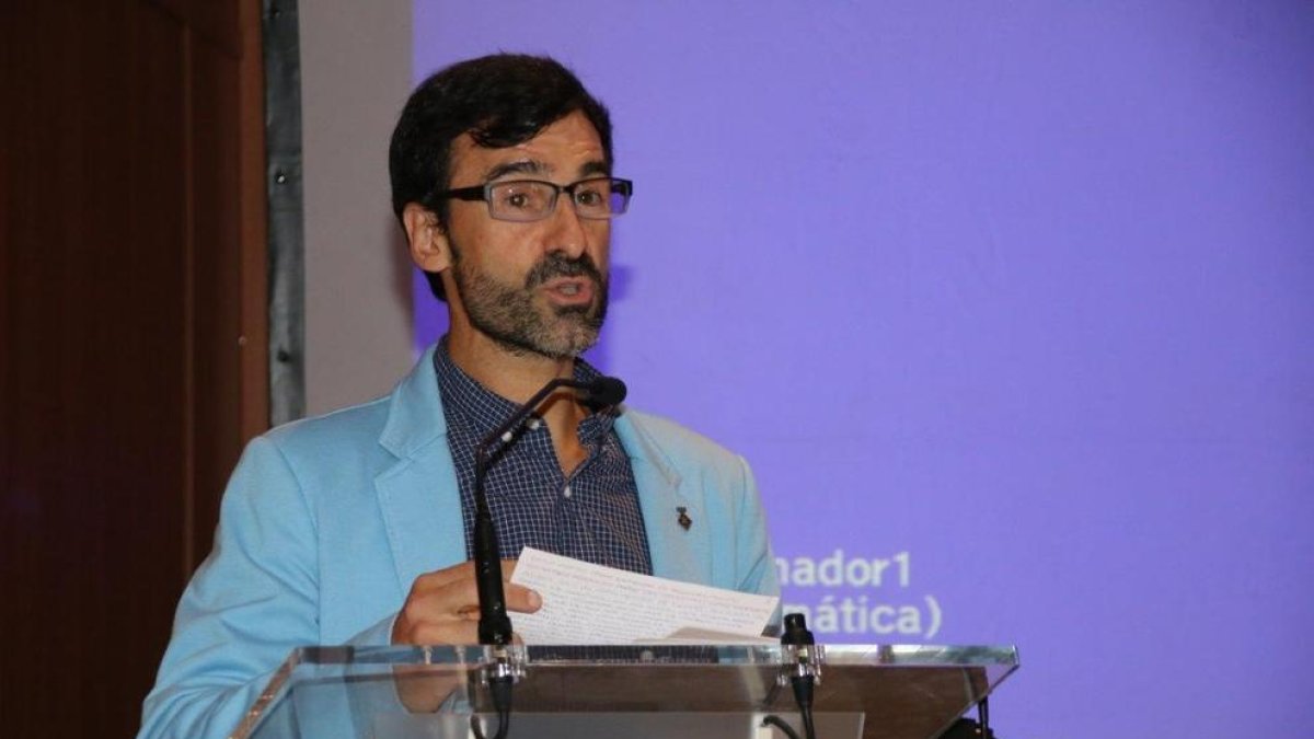 Jesús Ángel García Bragado, durante la lección inaugural que pronunció en el Inefc Lleida.