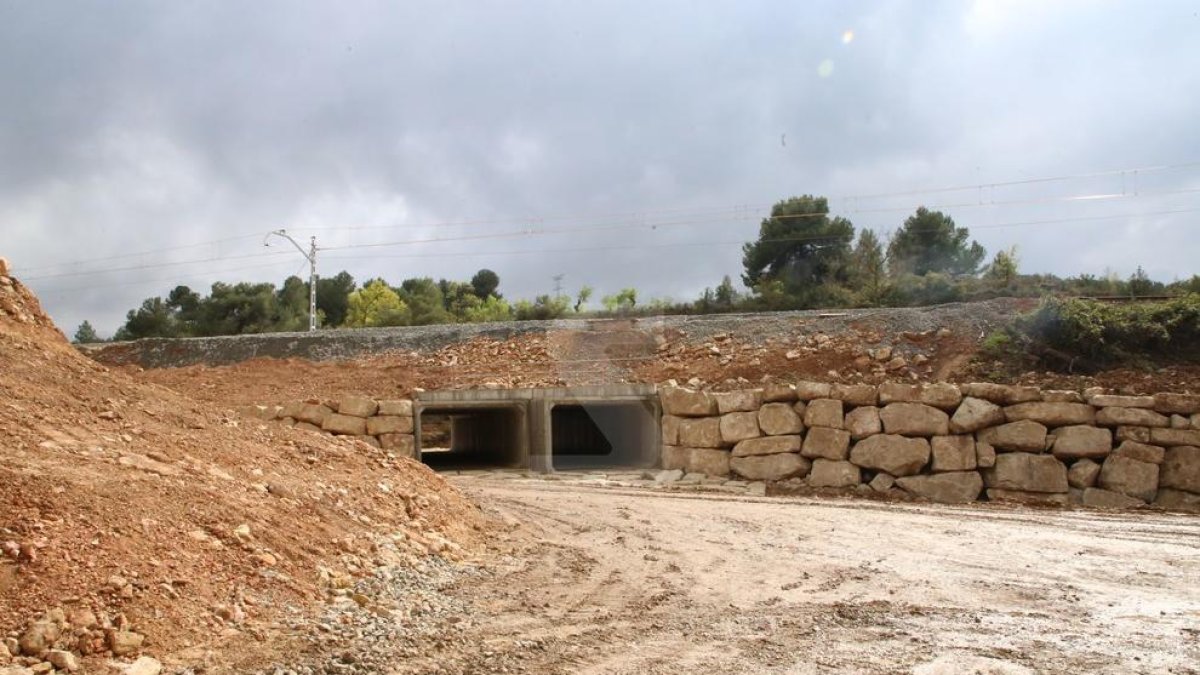 Un dels trams més danyats a Vinaixa, reconstruït amb mesures per evitar noves inundacions