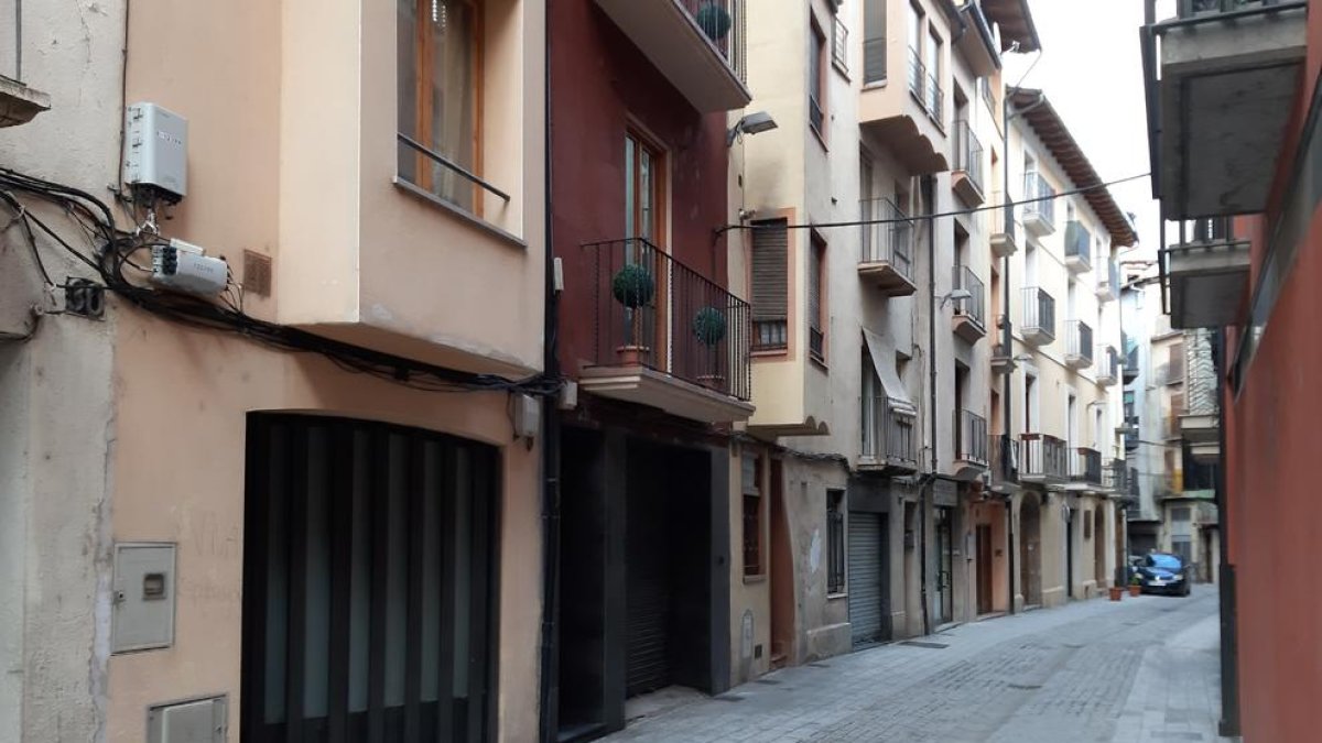 Vista del carrer Capdevila de la Seu, on va tenir lloc l’agressió.
