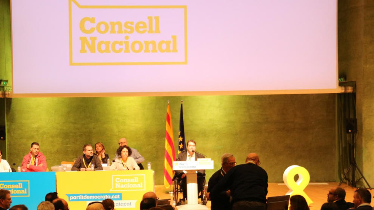 Imagen del Consell Nacional del PDeCAT celebrado ayer en Barcelona.