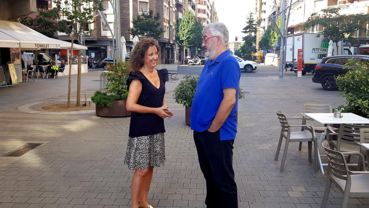 Gispert y Bellera después de la reunión celebrada ayer. 