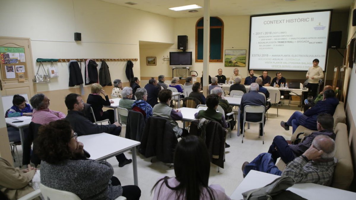 La reunió que es va fer ahir a Puigverd de Lleida.