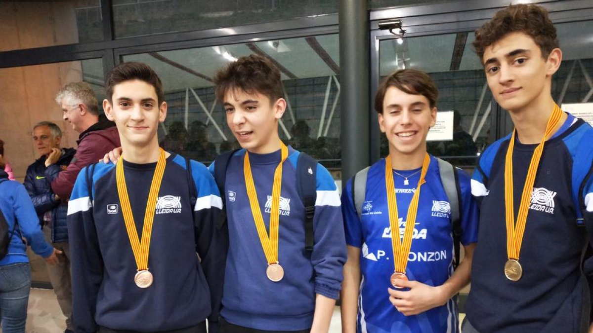Dos medallas para el Lleida UA en el Catalán sub-16 de pista cubierta 