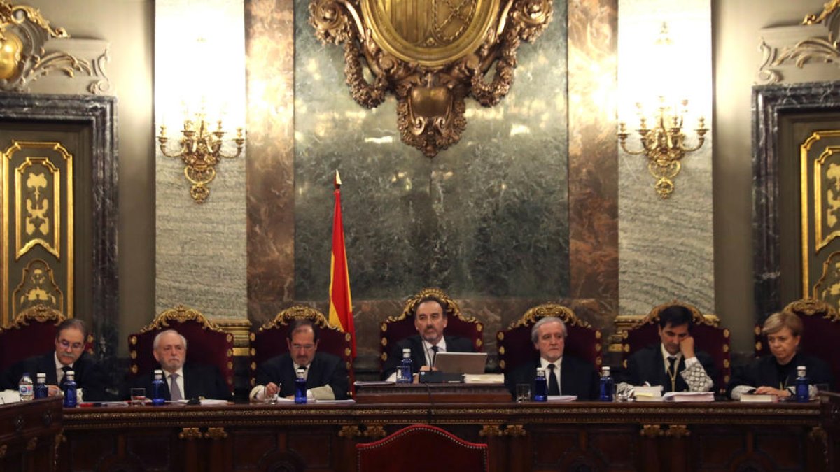 Los jueces que forman la Sala Segunda del Tribunal Supremo.