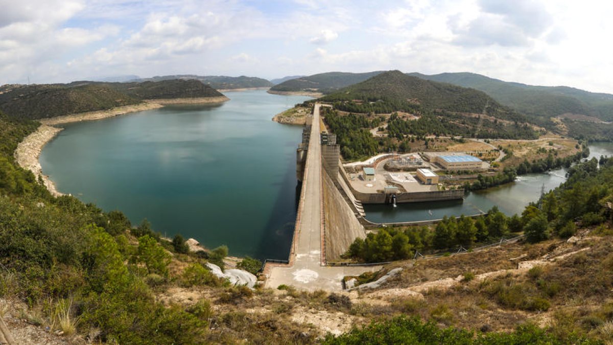 Imagen de archivo del embalse de Rialb. 