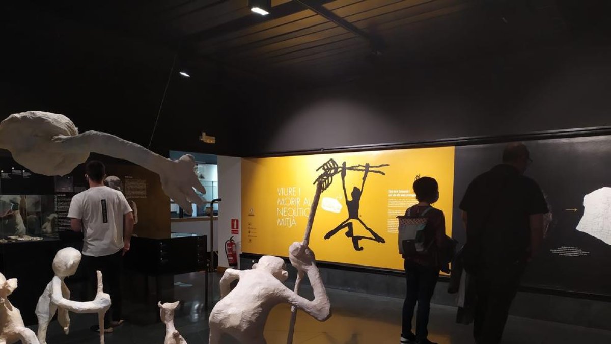 Muestra arqueológica en el Museu Diocesà i Comarcal de Solsona.