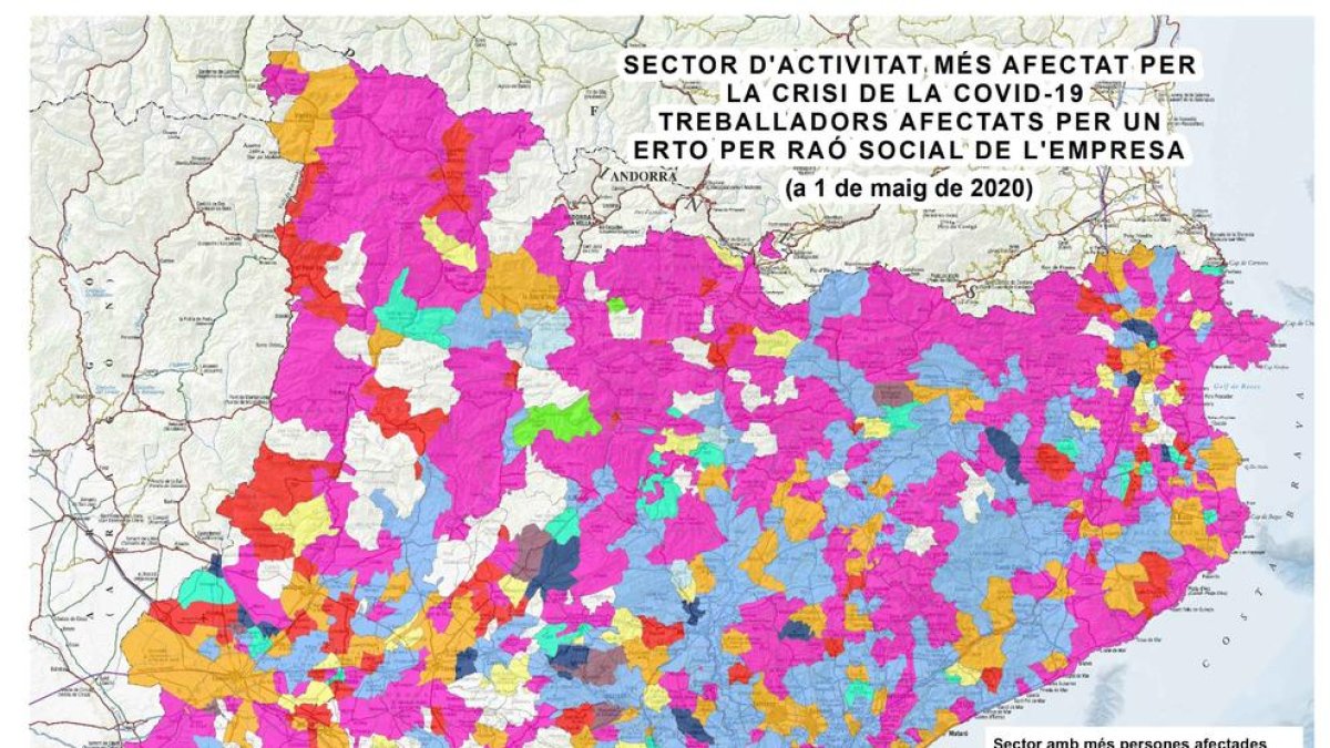 Sectors d'activitat més afectats per la crisi de la Covid-19